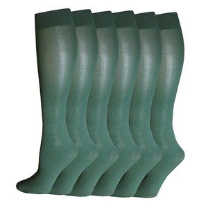 J.Ann Women 6-Pairs Opaque Stretchy Spandex Socks